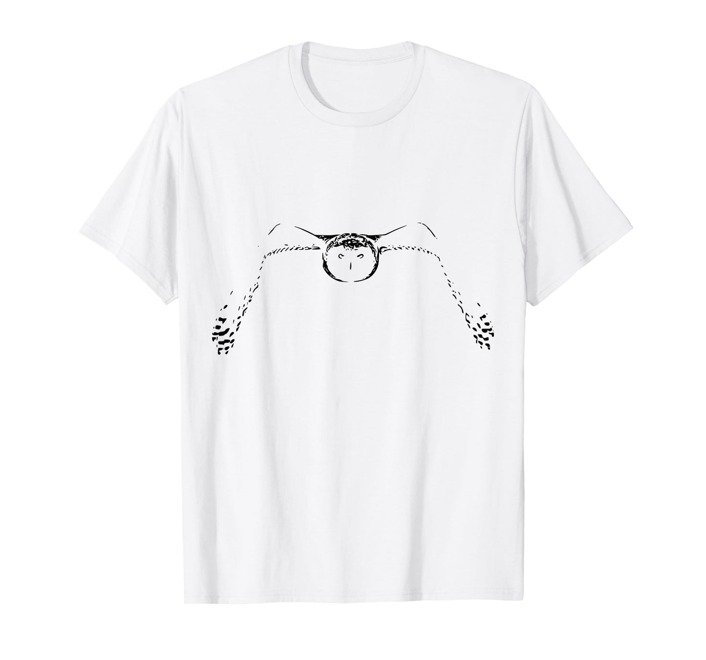 Minimalist Snowy Owl Tshirt T-Shirt