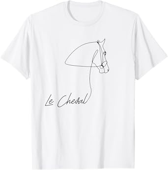 Horse Riding shirts with French words - Le Cheval T-Shirt