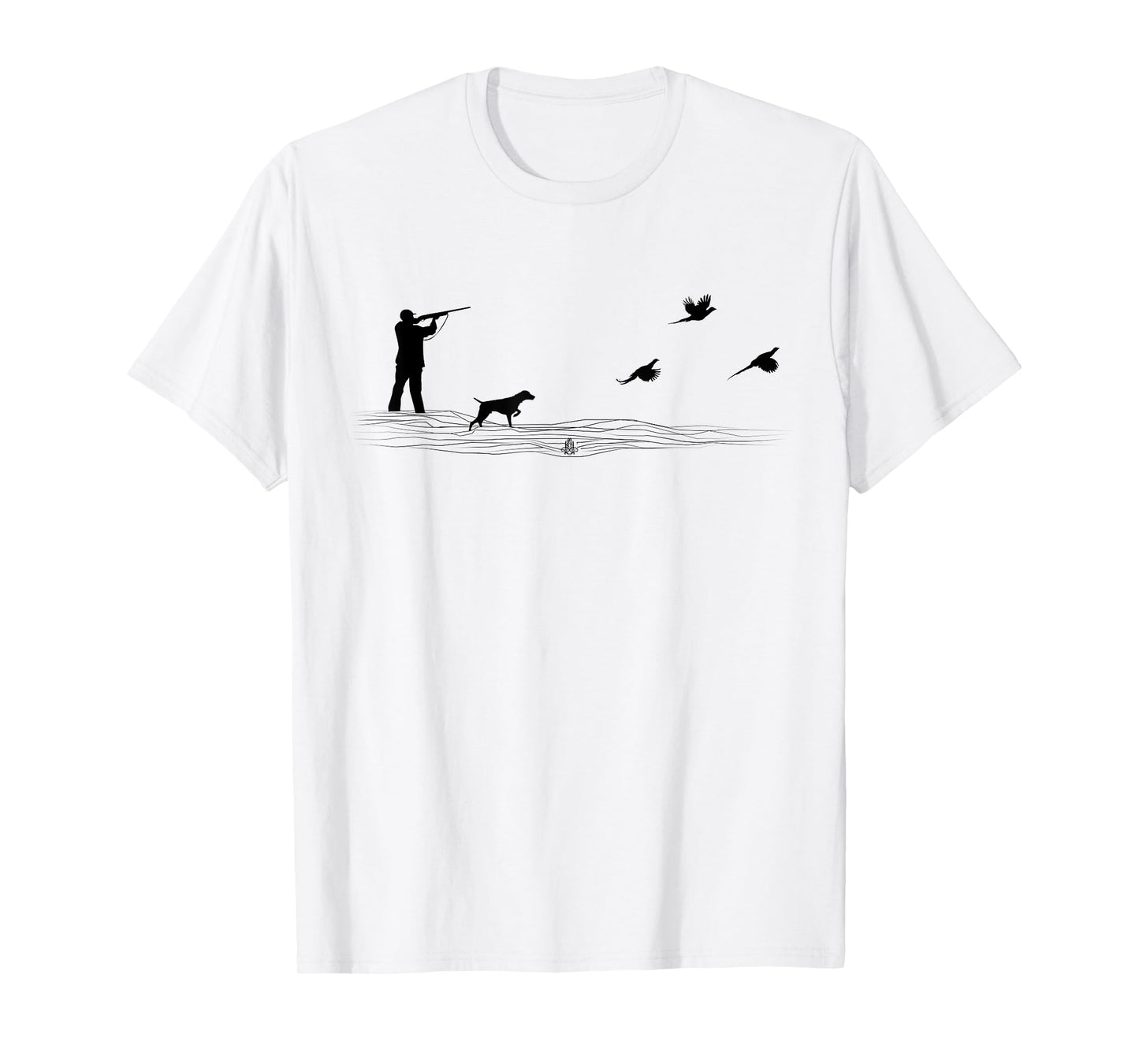 Ringneck Pheasant Hunters Upland Bird Hunting Dog Graphic T-Shirt for Men