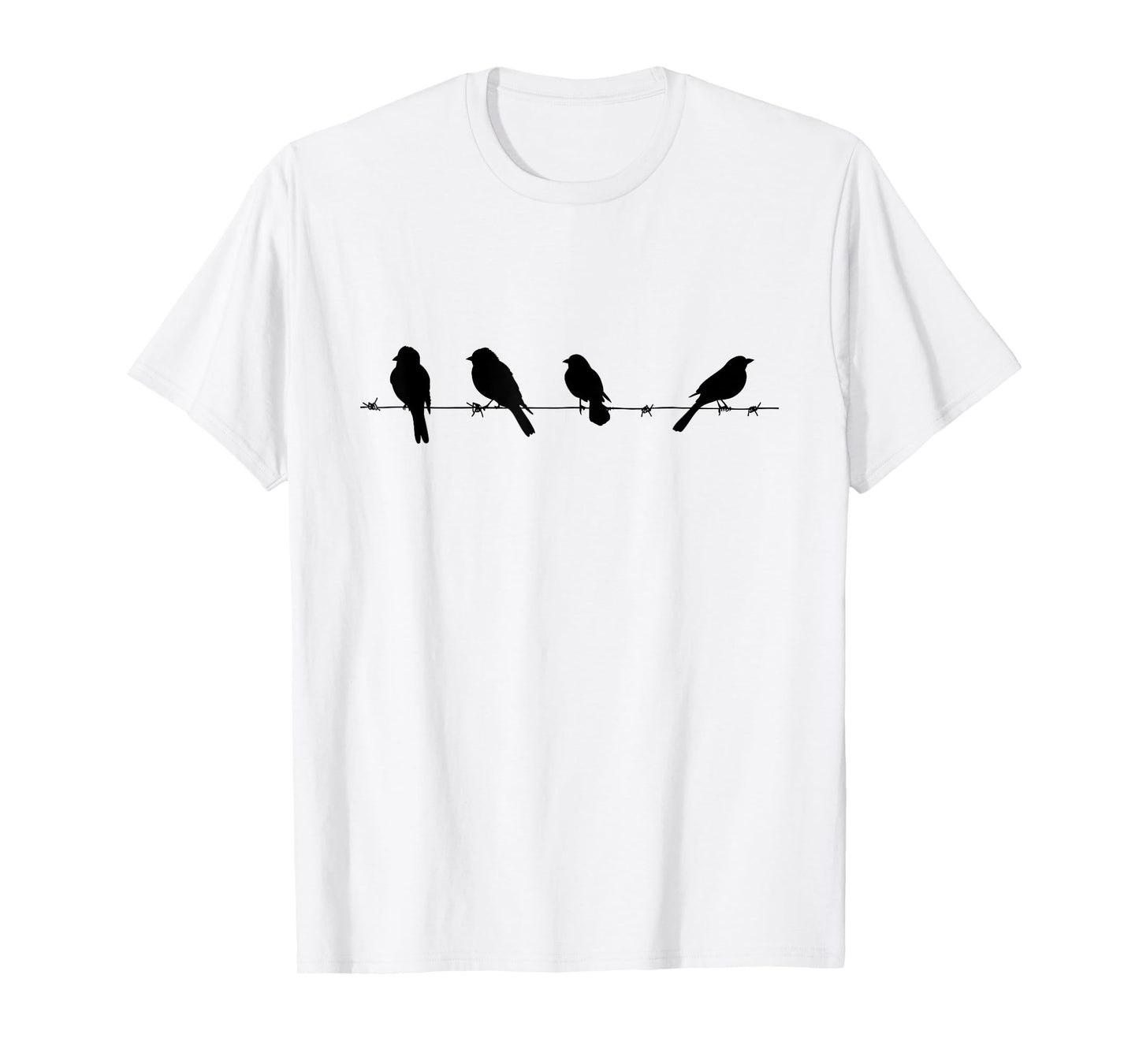 Backyard Bird Watching Watcher Birder Birds on a Branch T-Shirt