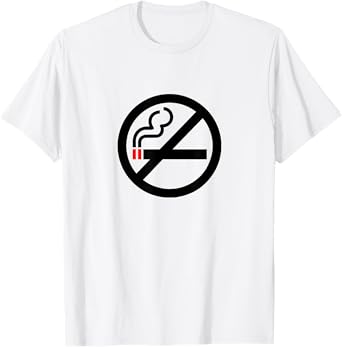 No smoking sign motivational T-shirt T-Shirt