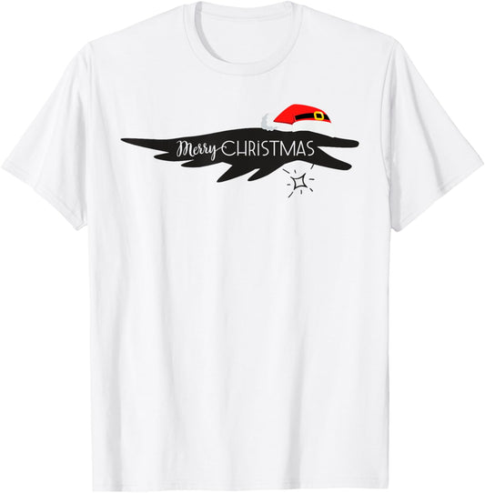 Mosasaurus Merry Christmas Funny Dinosaur T-Shirt