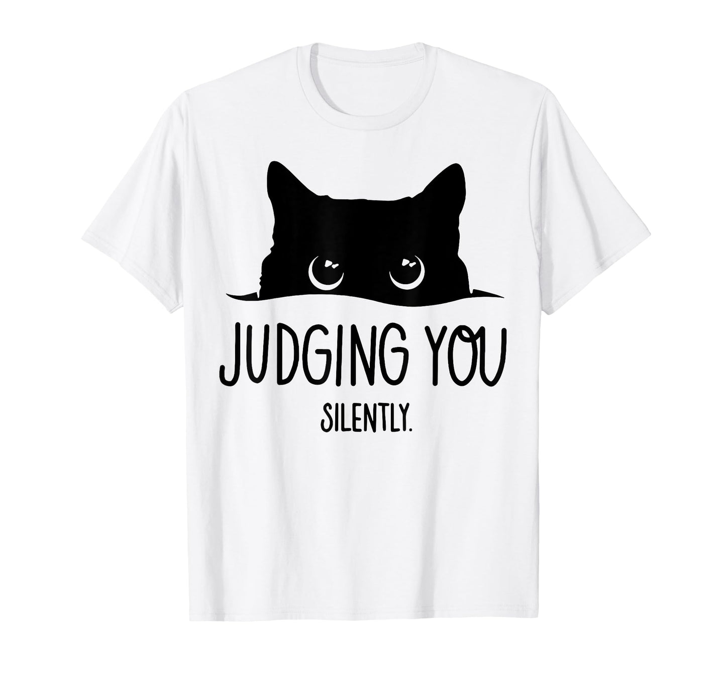 Cat Judging You Silently Men Women T-Shirt