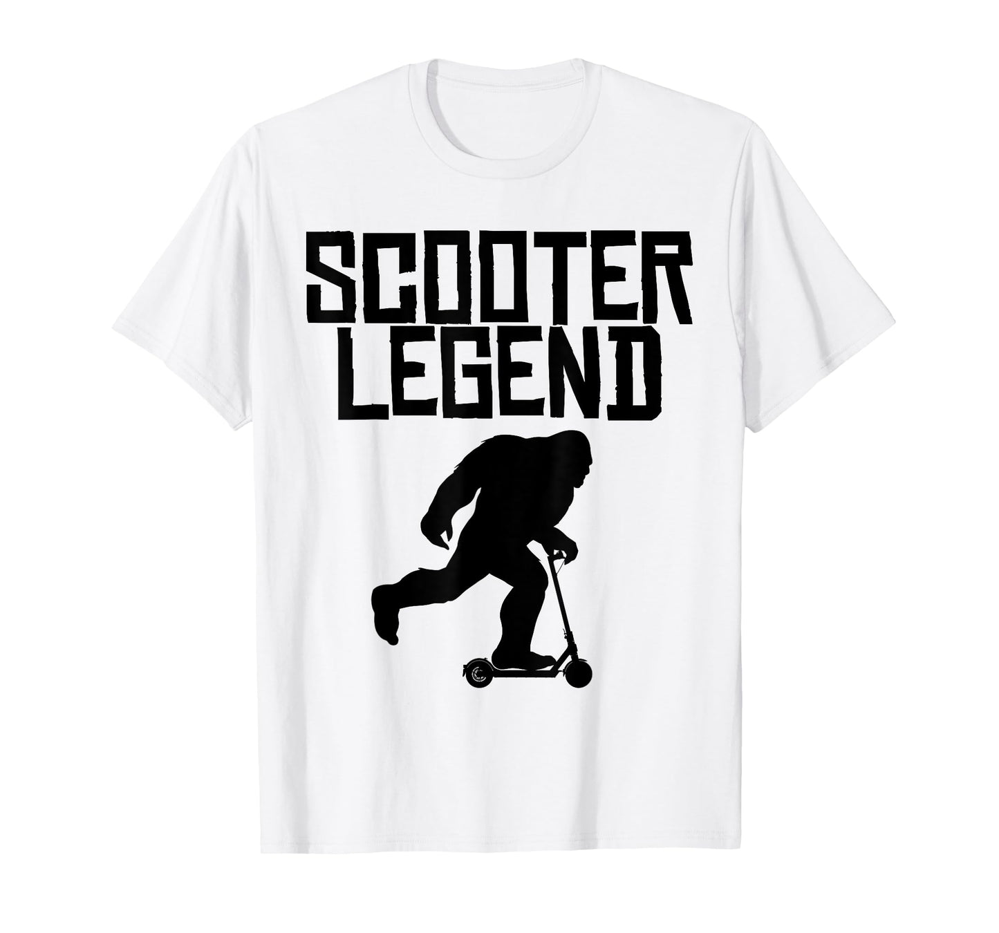 Bigfoot Scooter Legend funny Bigfoot on Scooter T-Shirt