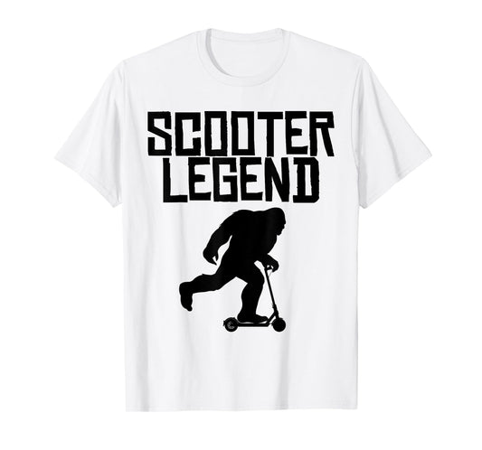 Bigfoot Scooter Legend funny Bigfoot on Scooter T-Shirt
