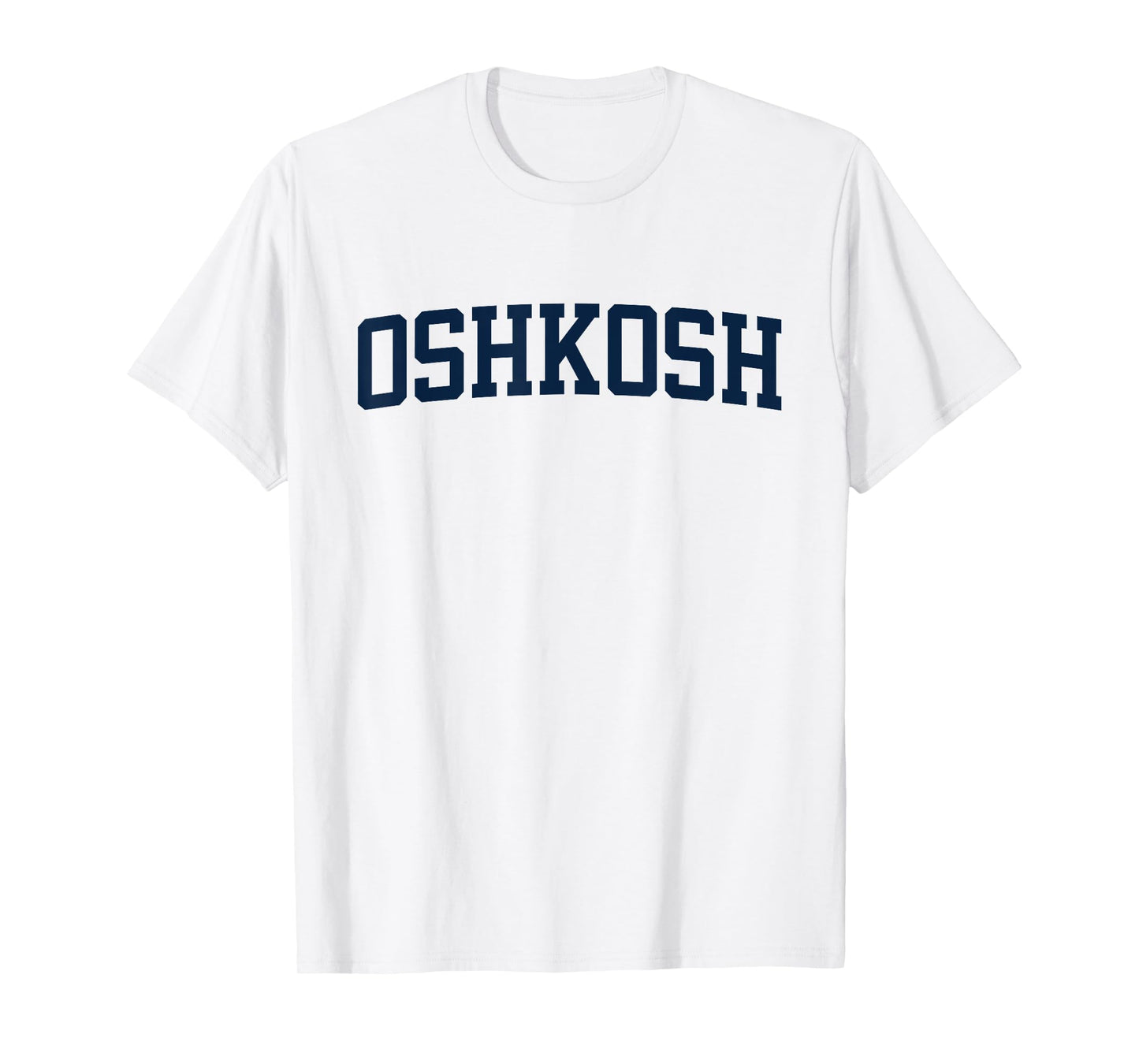Oshkosh Wisconsin Collegiate Style Varsity Block Letter T-Shirt