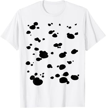 Dalmatian Dog Pattern Funny Halloween Costume T-Shirt