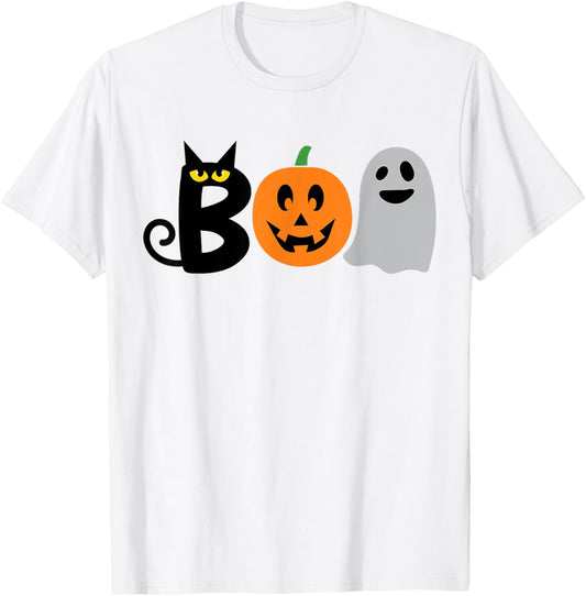 Funny Halloween Shirt. BOO Pumpkins Boys Girls Kids Costume T-Shirt