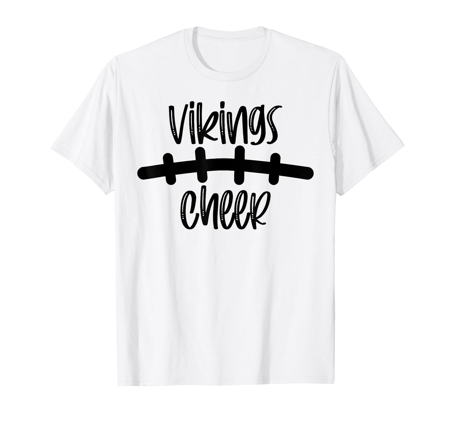 Vikings Cheer School Spirit Football Team Mascot Game Night T-Shirt