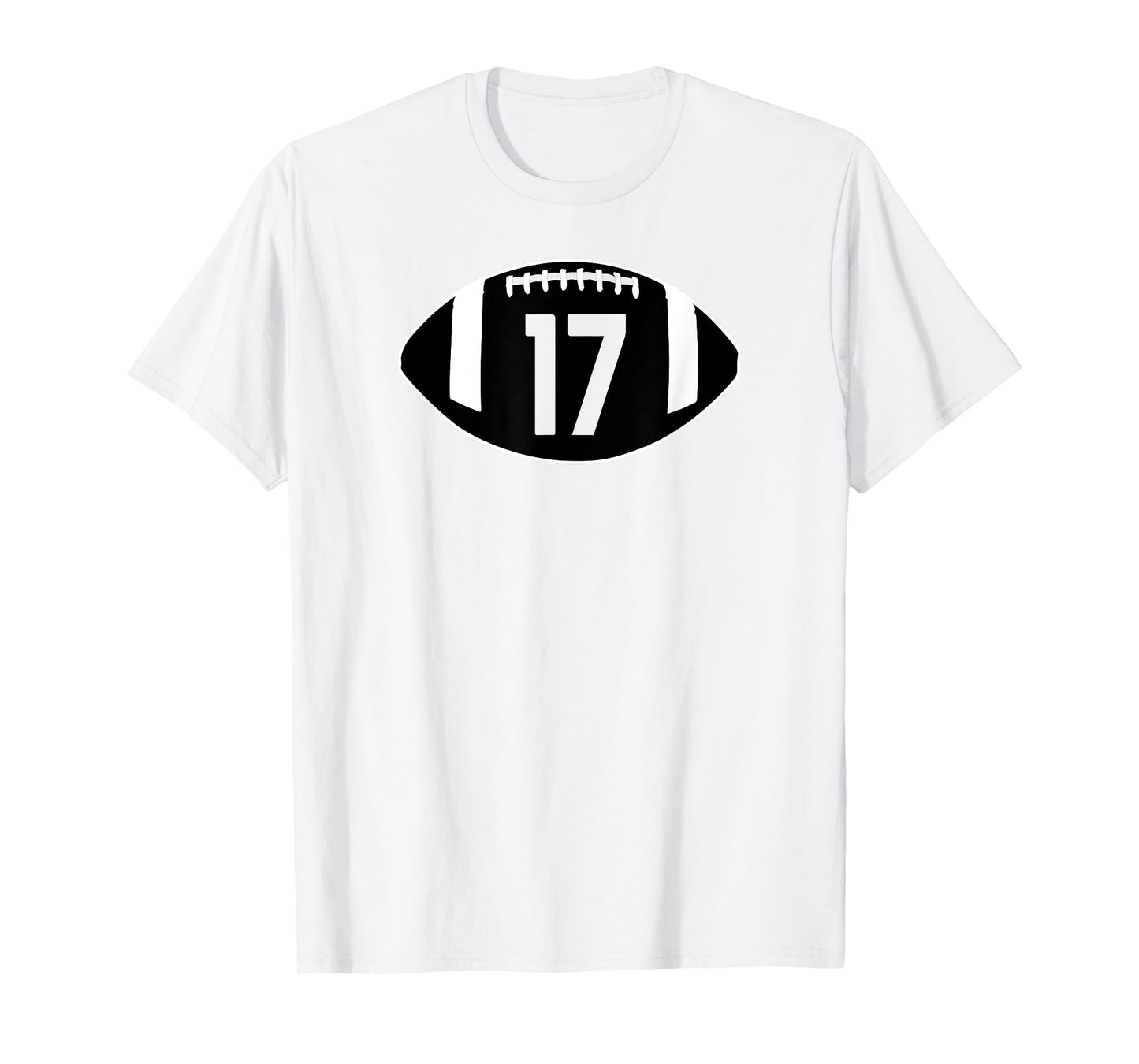 Football Jersey Number 17 Jersey T-Shirt Art-Player Number T-Shirt