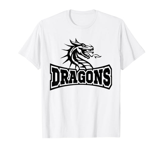 Dragon Teacher Student School Sports Fan Team Spirit T-Shirt
