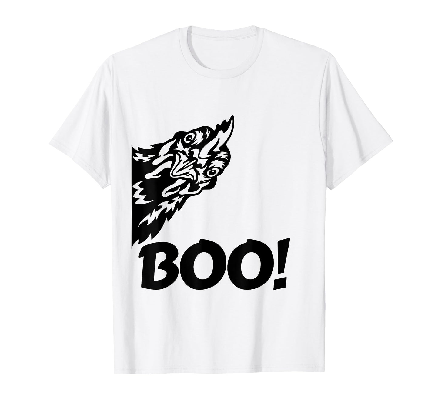 Boo! | Funny Hen Hiding Peekaboo Scary Halloween Chicken T-Shirt