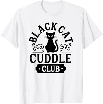 Cuddle Club with Black Cats T-Shirt