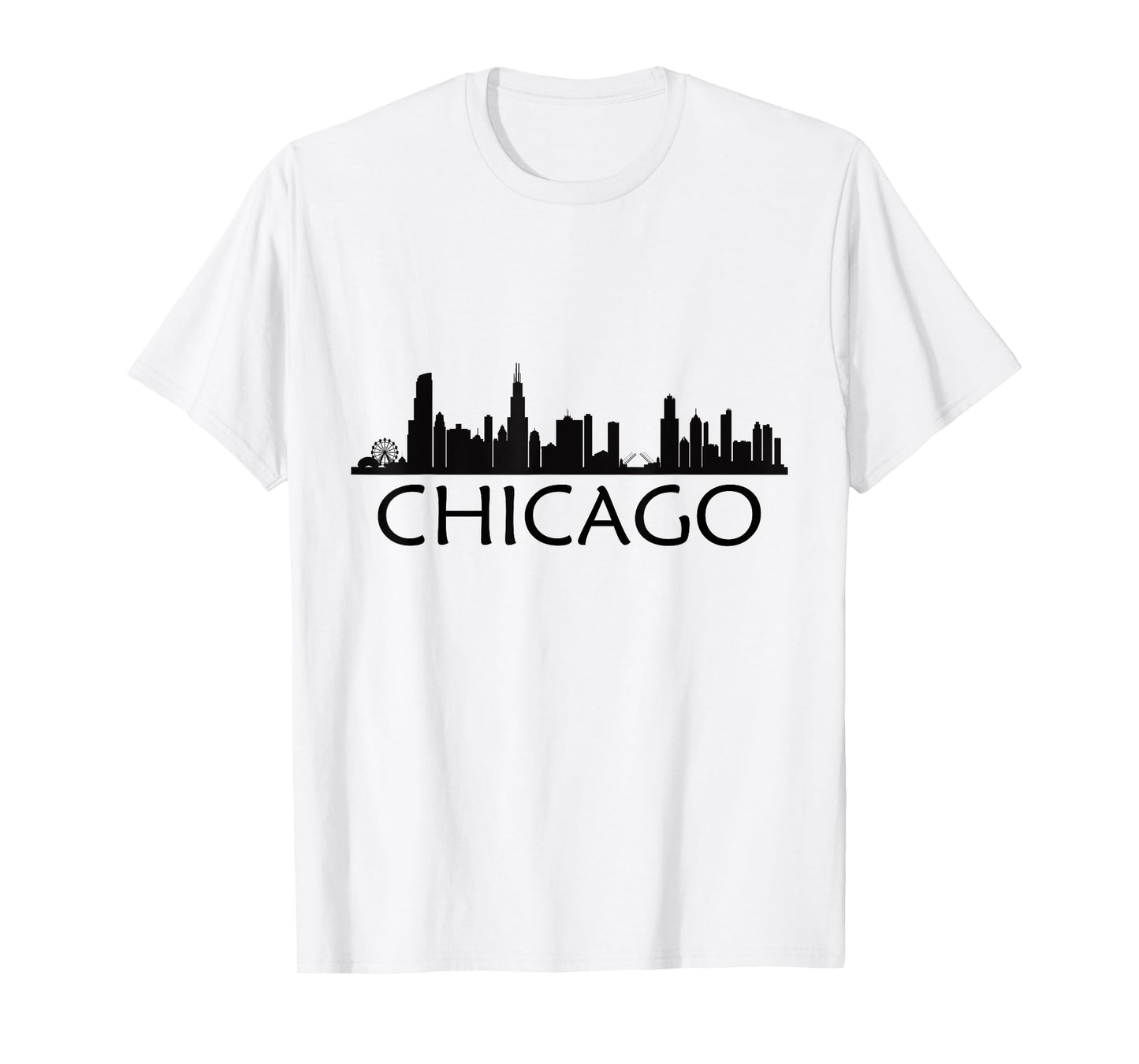 Chicago Skyline T-shirt Chi Town I Love Wind City Tee T-Shirt