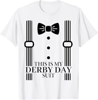 Suit Derby Day 24 Horse Racing This Is My Derby Day Bow Tie T-Shirt