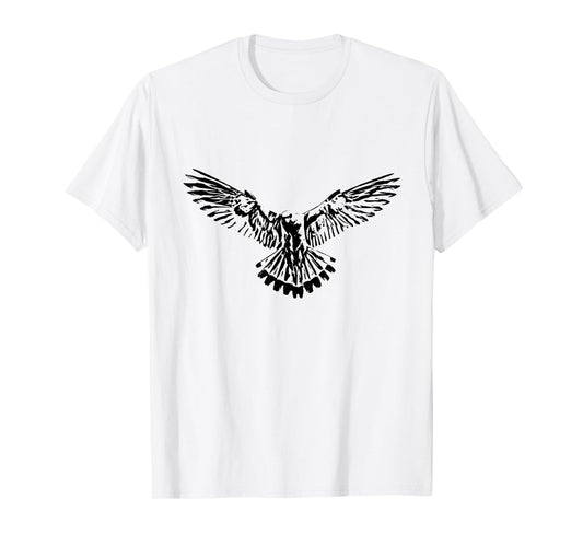 Hawk motif bird of prey T-Shirt
