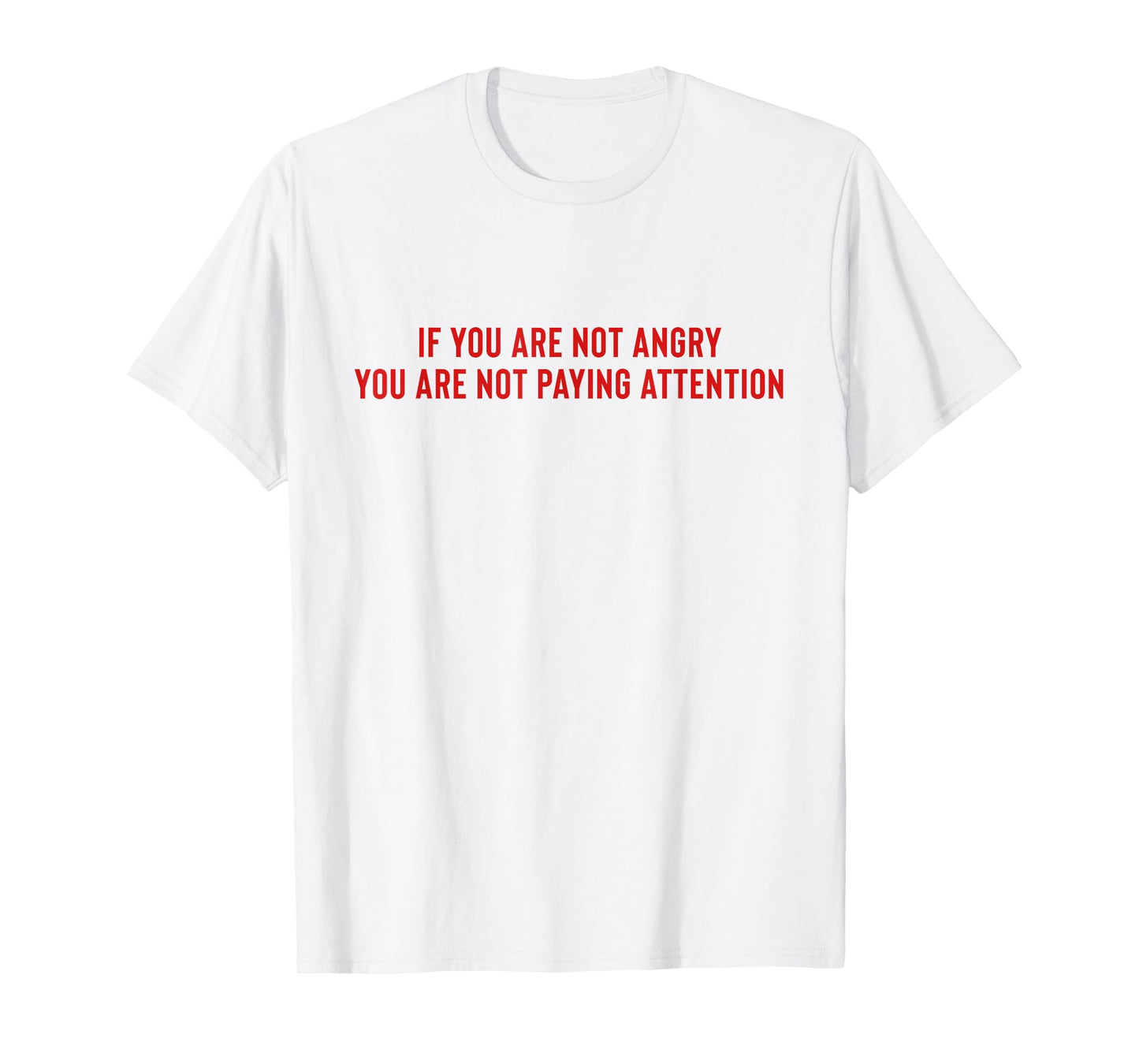 If You Are Not Angry You Are Not Paying Attention T-Shirt