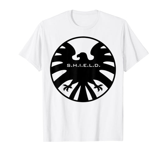 Marvel Agents of S.H.I.E.L.D. Black Out Eagle Badge T-Shirt