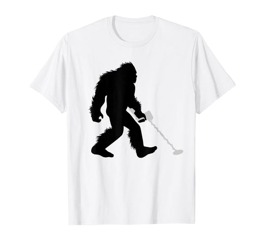 Bigfoot Metal Detector Sasquatch Metal Detecting T-Shirt