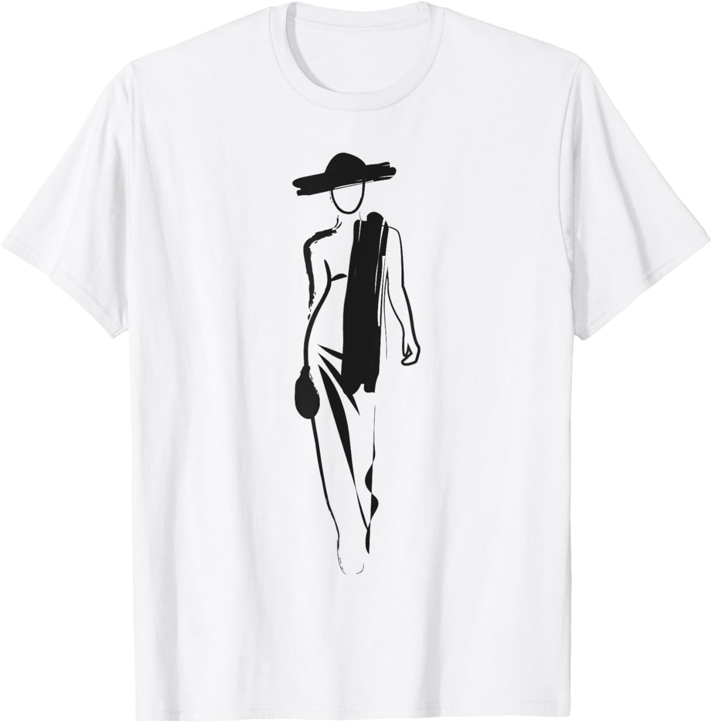 Fashion design fashion sketch catwalk model T-Shirt