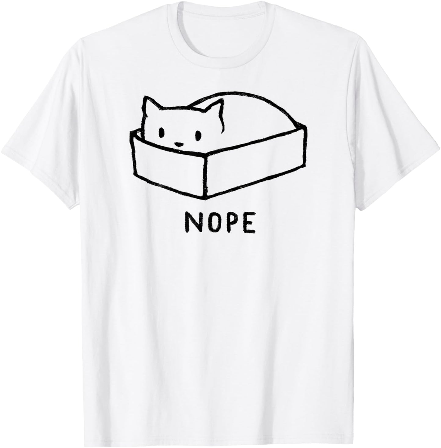 Fox Shiver Nope Cat Nap Graphic T-Shirt