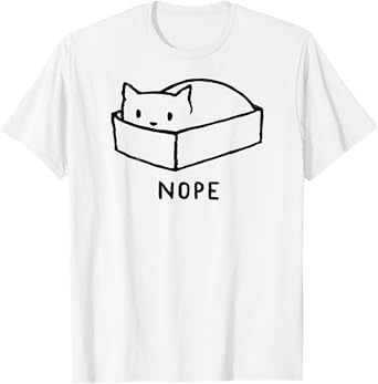 Threadless Fox Shiver Nope Cat Nap Graphic T-Shirt