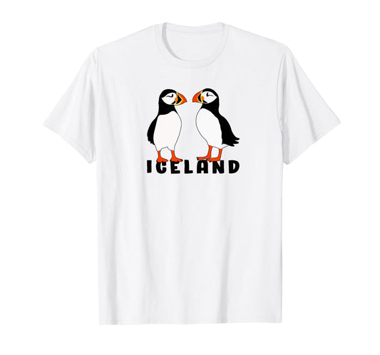 Two Cute puffins from Iceland T-Shirt