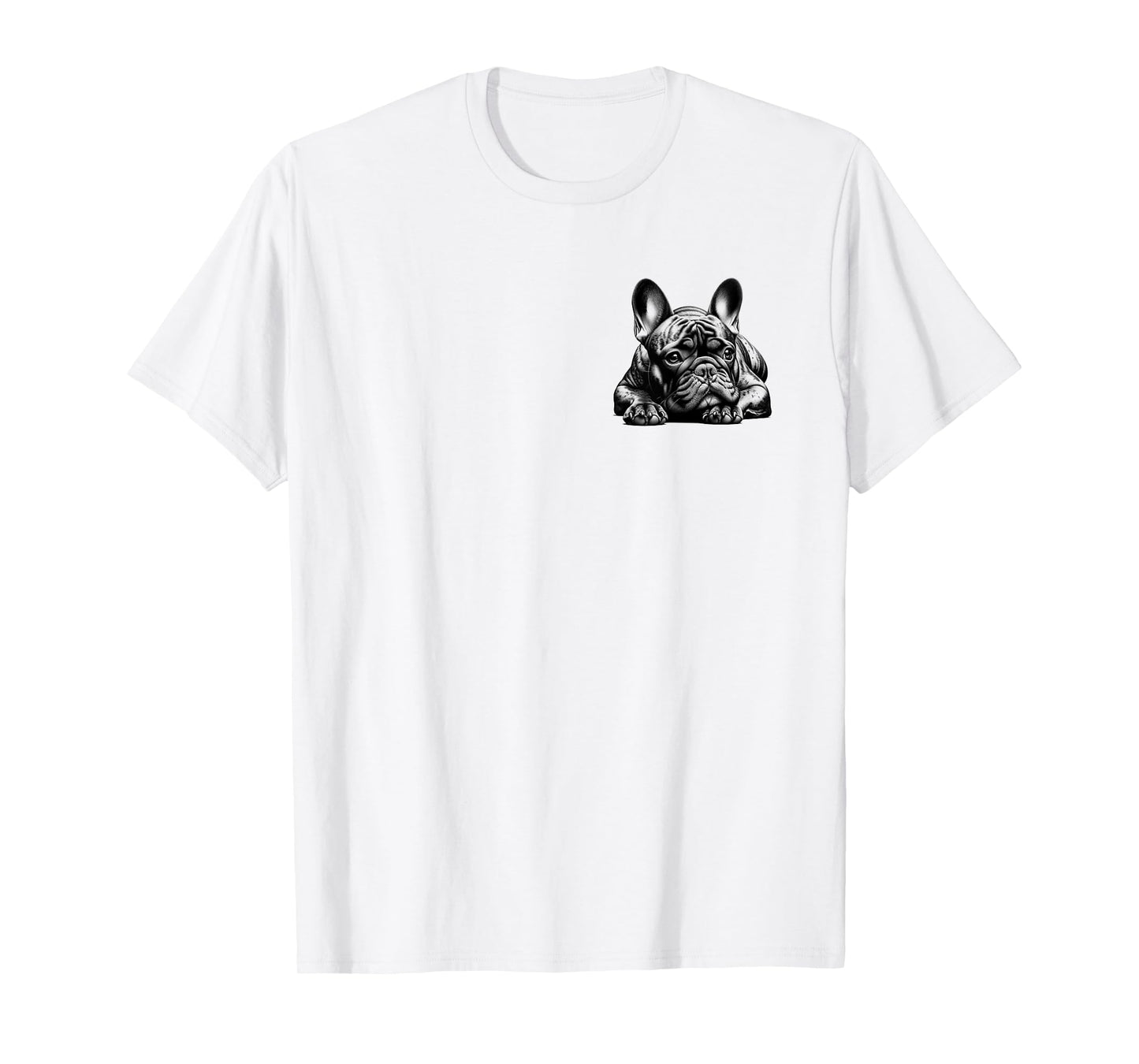 Dreamy French Bulldog on Chest T-Shirt