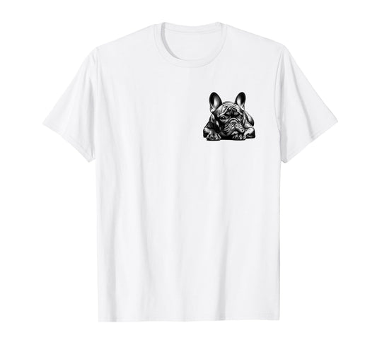 Dreamy French Bulldog on Chest T-Shirt