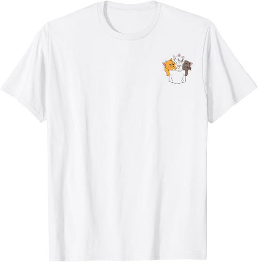 Disney The Aristocats Marie Toulouse Berlioz Faux Pocket T-Shirt