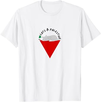 I Love Cats & Palestine Shirt | Palestinian Cat T-Shirt Tee T-Shirt