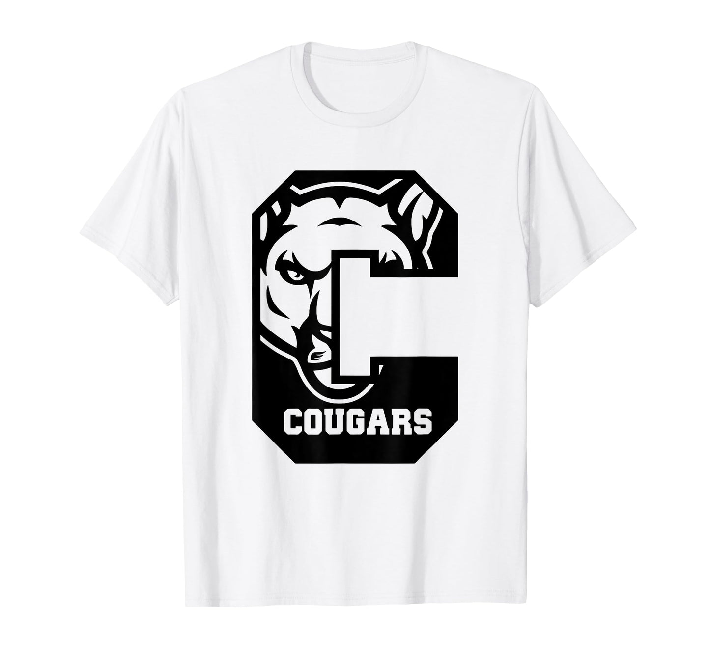 Cougars Football School Sports Fan Team Spirit T-Shirt