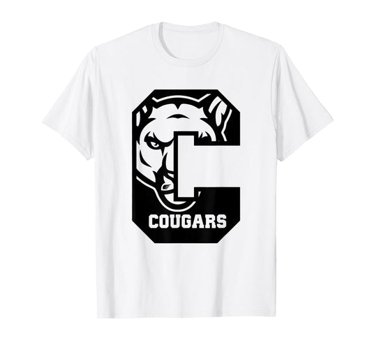 Cougars Football School Sports Fan Team Spirit T-Shirt