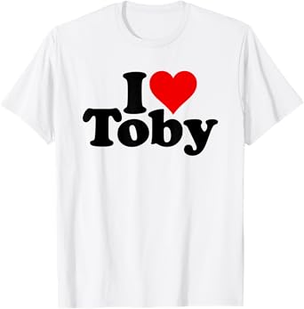 I LOVE HEART TOBY TOBIAS T-Shirt