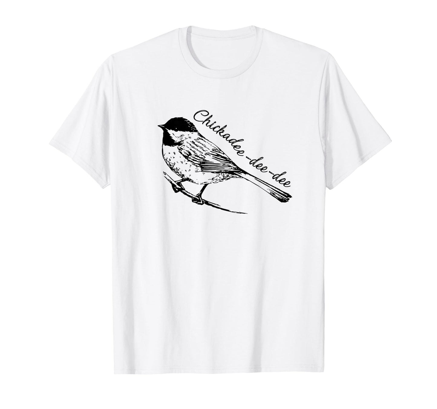 Black Capped Chickadee Bird Shirt T-Shirt