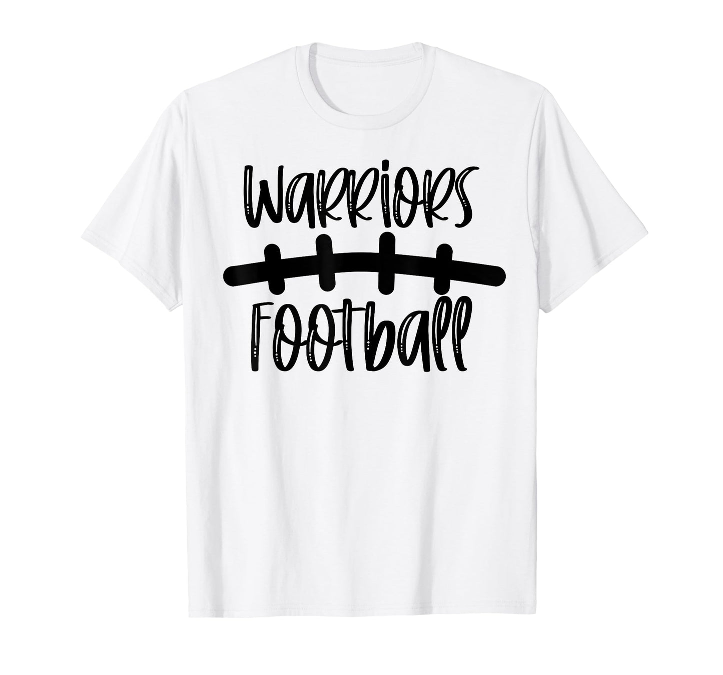 Warriors Football School Spirit Team Mascot Game Night T-Shirt