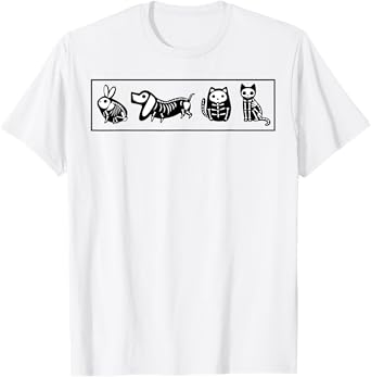 funny x-ray vet tech tee animal rad tech apparel veterinary T-Shirt