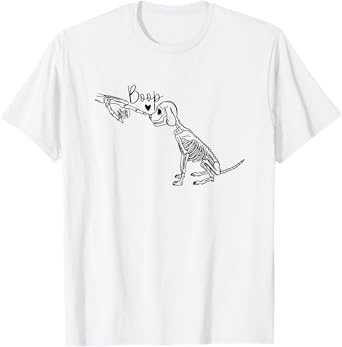 dog skeleton boop Men Women T-Shirt