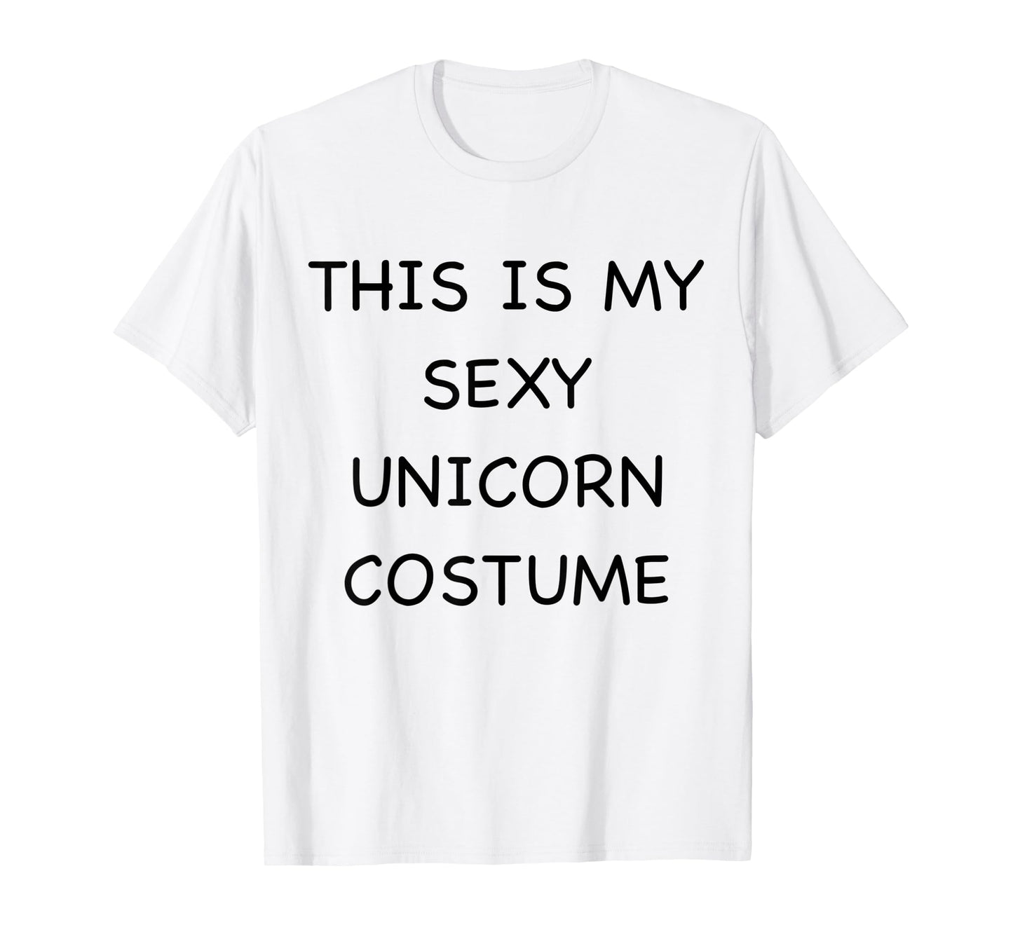 Sexy Unicorn Lazy Halloween Costume Funny Easy Outfit T-Shirt