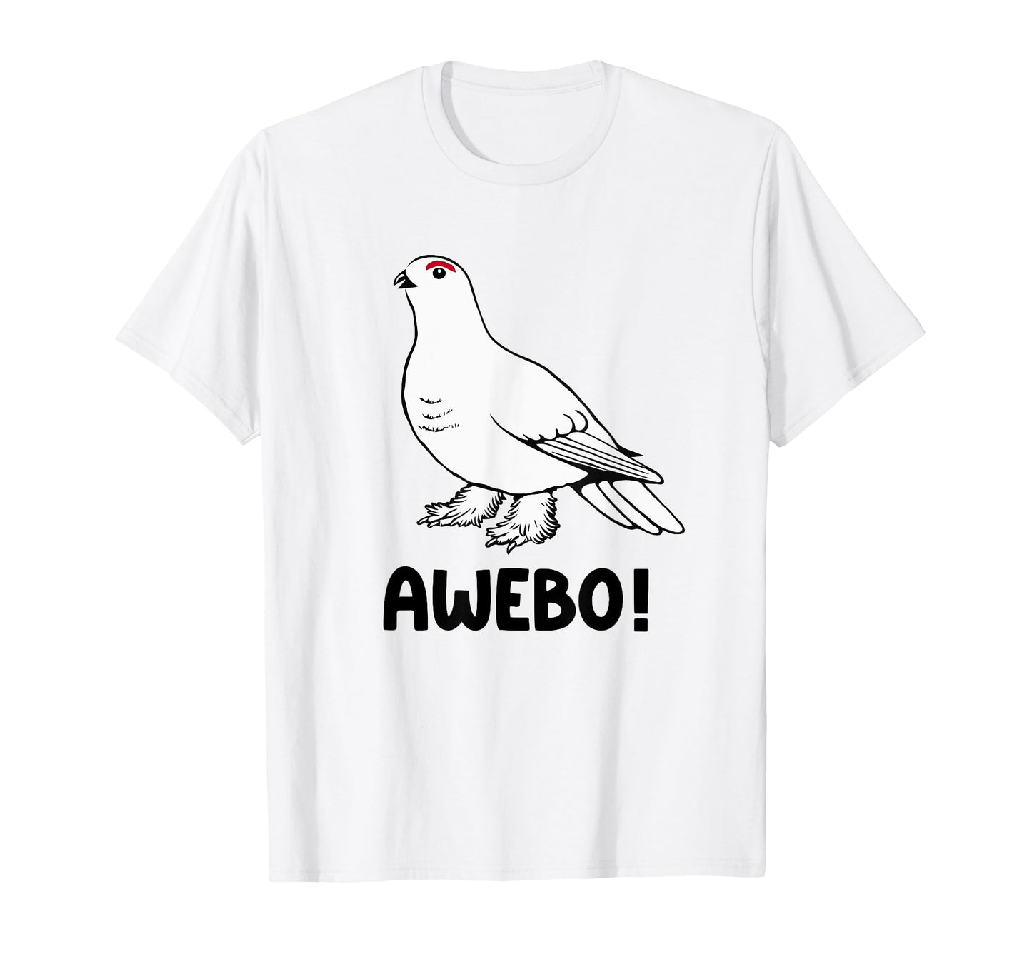 Awebo Meme Willow Ptarmigan Awebo Bird Funny Arctic Chicken T-Shirt