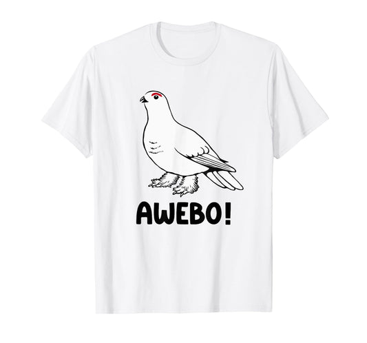 Awebo Meme Willow Ptarmigan Awebo Bird Funny Arctic Chicken T-Shirt