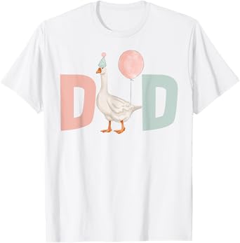 One Silly Goose Dad 1st First Birthday Family Matching Party T-Shirt