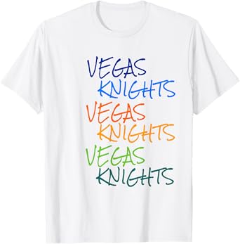 Vegas Knights VGK Colorful Rainbow Unisex/Youth T-Shirt T-Shirt