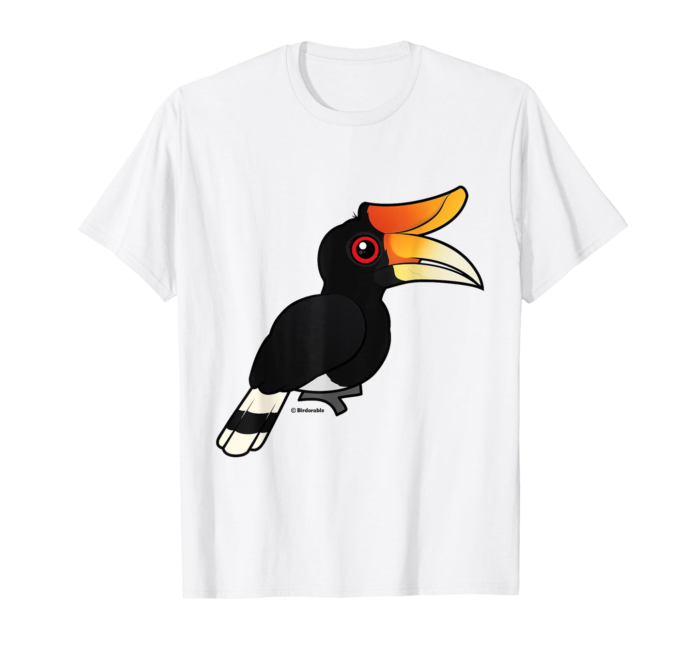 Rhinoceros Hornbill Cute Cartoon Birdorable Bird T-Shirt