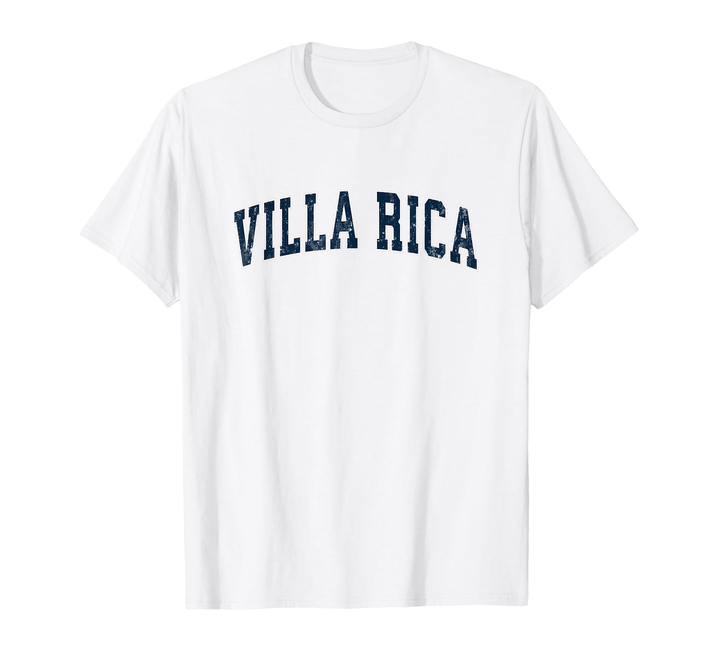 Villa Rica Georgia GA Vintage Sports Design Navy Design T-Shirt