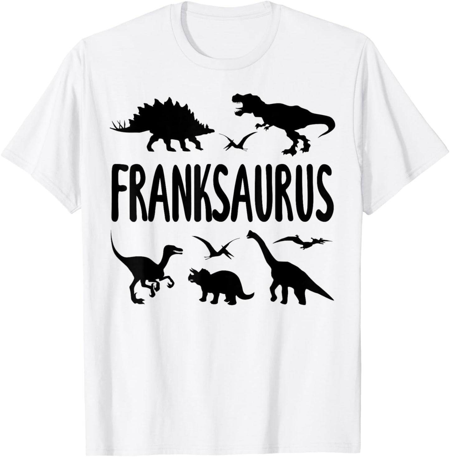 Dinosaur T Rex Frank Franksaurus Boys Dino Name T-Shirt