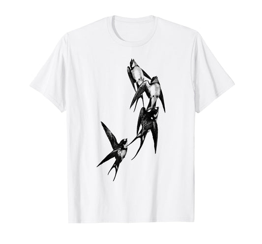 Tattoo Birds Swallow Bird Gift Swallow Tattoo T-Shirt