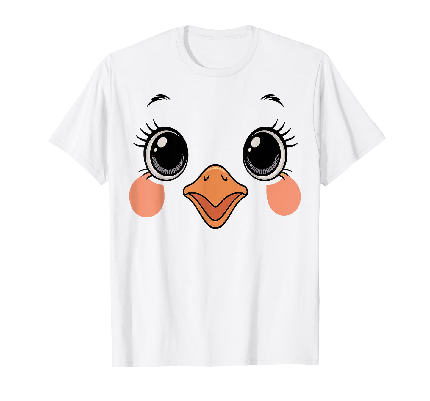 Cute Chick Face Yellow Animal Costume Tee T-Shirt