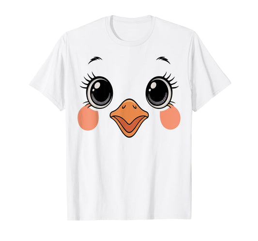 Cute Chick Face Yellow Animal Costume Tee T-Shirt