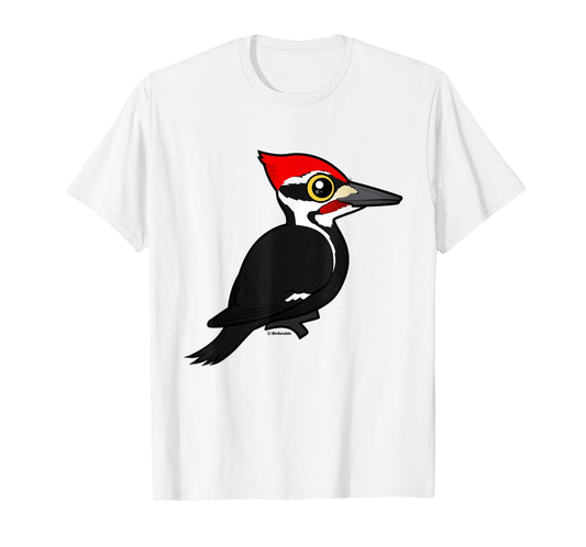 Cute Cartoon Pileated Woodpecker Birder Bird Lover Gift Idea T-Shirt